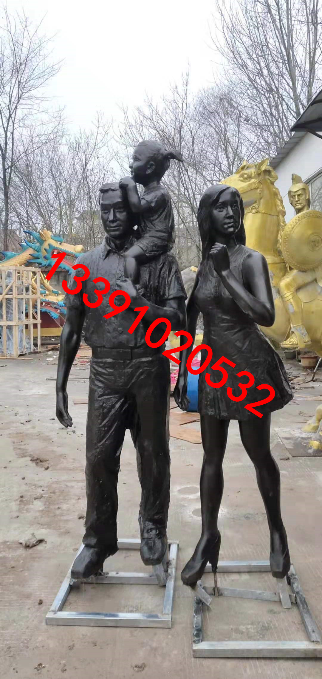 铸铜人物雕塑
